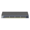 NETGEAR GS752TXP Управляемый L2/L3/L4 10G Ethernet (100/1000/10000) Питание по Ethernet (PoE) Черный