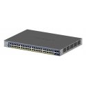 NETGEAR GS752TXP Valdomas L2/L3/L4 10G Ethernet (100/1000/10000) Maitinimas per Eternetą (PoE) Juoda NETGEAR GS752TXP Valdomas L2/L3/L4 10G Ethernet (100/1000/10000) Maitinimas per Eternetą (PoE) Juoda