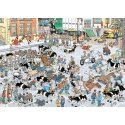 Jan van Haasteren The Cattle Market 1000 pcs Puzle Komiksi Jan van Haasteren The Cattle Market 1000 pcs Puzle Komiksi