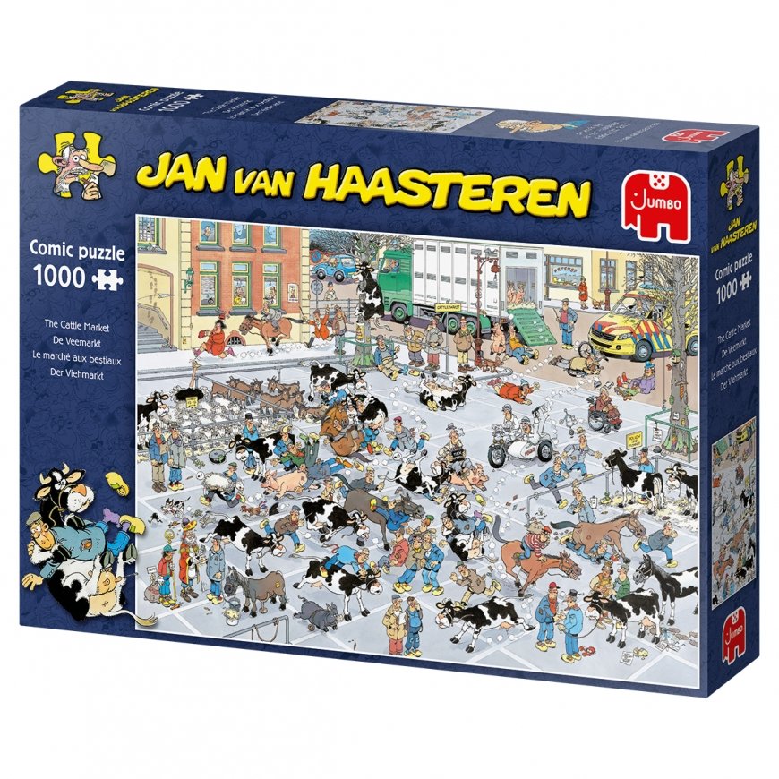Jan van Haasteren The Cattle Market 1000 pcs Составная картинка-головоломка 1000 шт Мультфильмы – 5