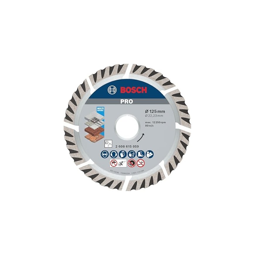 Bosch kivikettad Standard, 125x22,2x3mm