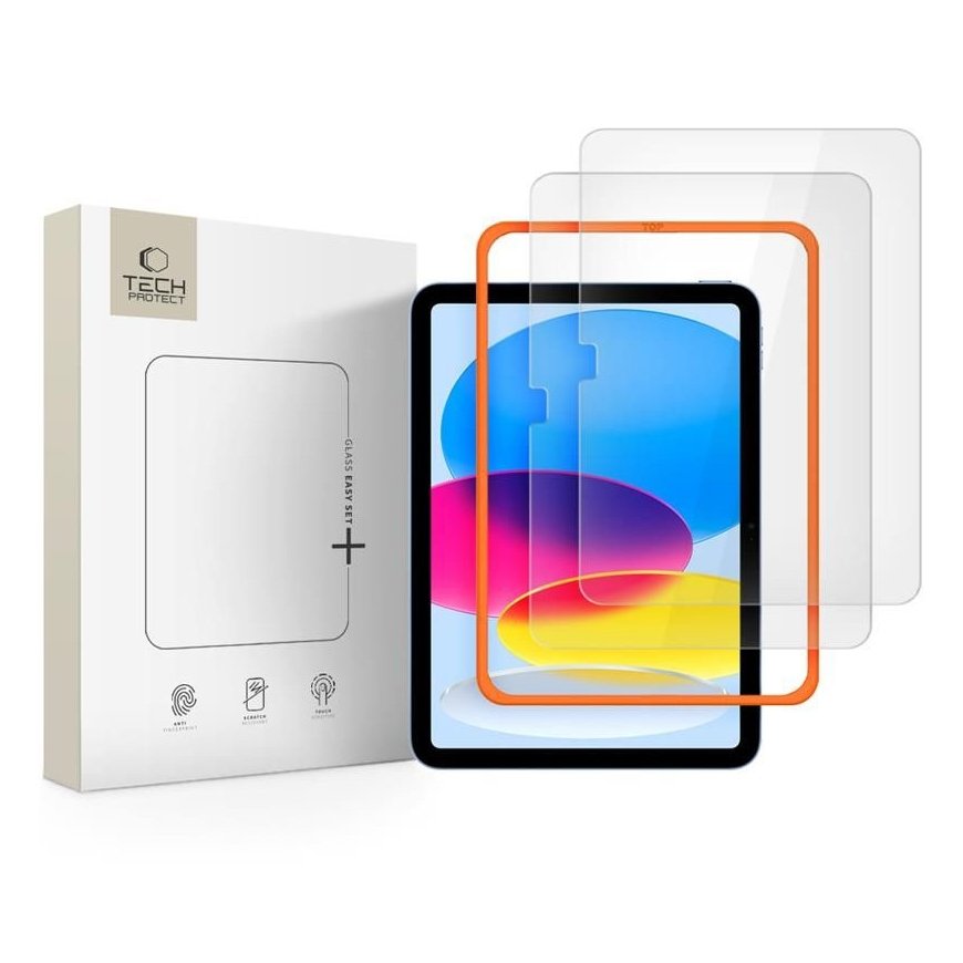 TECH-PROTECT EASY SET+ TEMPERED GLASS 2-PACK IPAD 10.9” 10 | 20 – 2