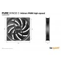 be quiet! Pure Wings 3 140mm PWM high-speed Datora korpusam Ventilators 14 cm Melns 1 pcs be quiet! Pure Wings 3 140mm PWM high-speed Datora korpusam Ventilators 14 cm Melns 1 pcs