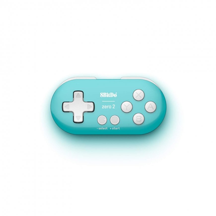 8Bitdo Zero 2 Turquoise Bluetooth Gamepad Digital Android, MAC, Nintendo Switch, Nintendo Switch Lit