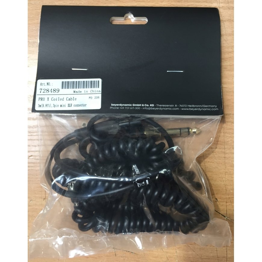 beyerdynamic PRO X coiled cable 3m spiral cable for DT PRO X
