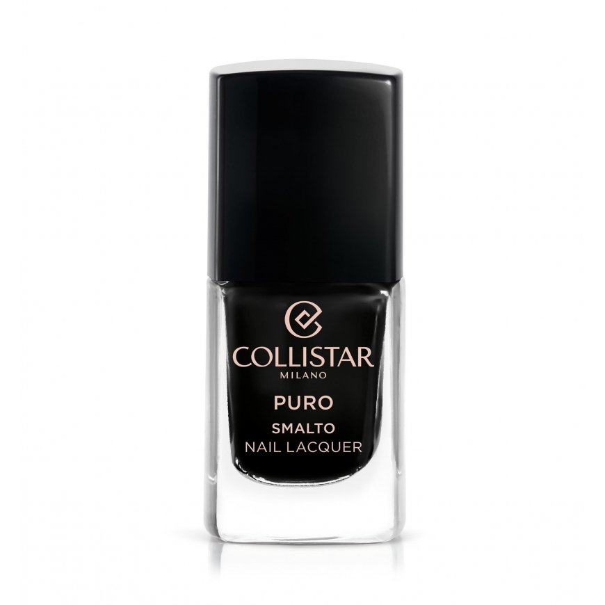Collistar Puro Smalto nagų lakas 10 ml Juoda Blizgus