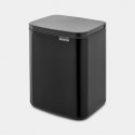 Brabantia Bo Waste Bin 7 L Stačiakampio formos Plienas Juoda Brabantia Bo Waste Bin 7 L Stačiakampio formos Plienas Juoda