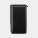 Brabantia Bo Waste Bin 7 L Stačiakampio formos Plienas Juoda Brabantia Bo Waste Bin 7 L Stačiakampio formos Plienas Juoda