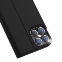 Dux Ducis Premium sērijas Skin Pro Magnētiskās fiksācijas sāniski atverams maks priekš Apple iPhone 12 Pro Max Melns Dux Ducis Premium sērijas Skin Pro Magnētiskās fiksācijas sāniski atverams maks priekš Apple iPhone 12 Pro Max Melns