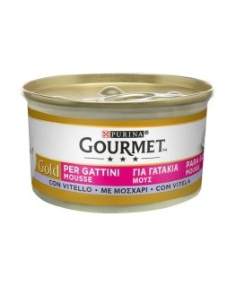 PURINA Gourmet Gold Kačiukų veršienos mousse - drėgnas kačių maistas - 85g