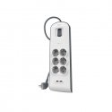 Belkin BSV604VF2M-V2 liigpinge kaitsevahend Hall, Valge 6 vahelduvvoolu kontakt