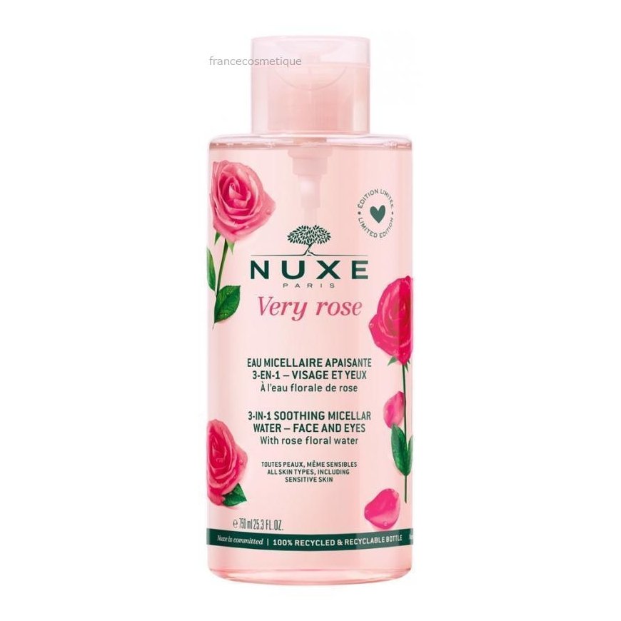 Nuxe Very Rose nomierinošs attīrošs micelārais ūdens