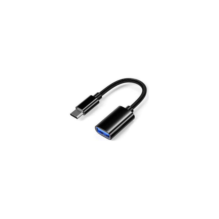Fusion Adapter USB-A to Type-C 3.0 OTG Yhteys Musta (OEM)