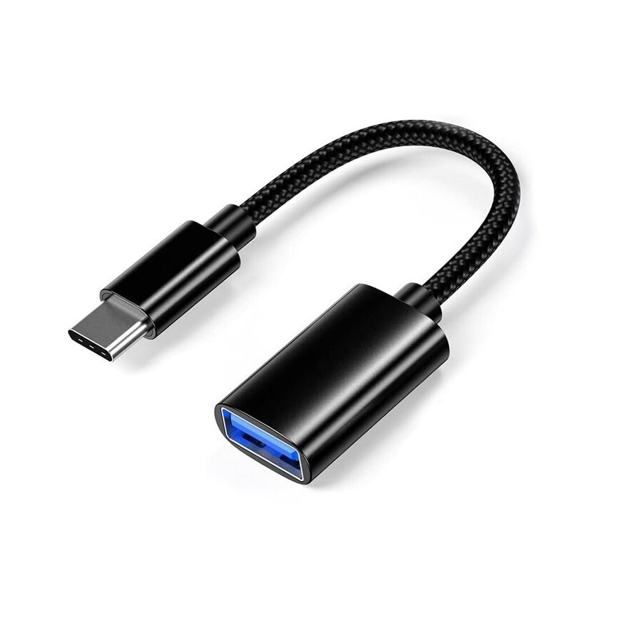 Fusion Adapter USB-A į Type-C 3.0 OTG jungtis juoda (OEM) – 2