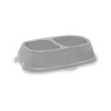 Миска для корма Разбить 13 0,2+0,2Л 21x13x5см ассорти серый|синий Миска для корма Разбить 13 0,2+0,2Л 21x13x5см ассорти серый|синий