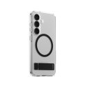 PanzerGlass CARE by ® Feature Case Transparent w. Black Kickstand & Qi Compatible Samsung Galaxy S25