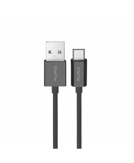 Puro TPE 12W USB-A - microUSB 1m Cable - Black