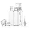 Kelionių kosmetikos rinkinys su dozatoriais Kelionių kosmetikos rinkinys su dozatoriais