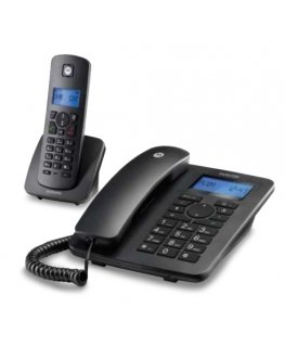 Motorola C4201 Analoog-/DECT telefon Helistaja ID Must