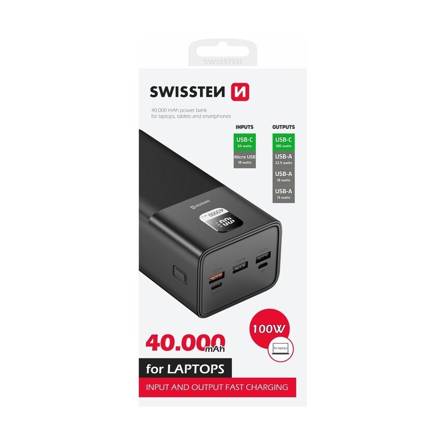 Swissten 22013941 ārējais akumulators Litija polimērs