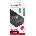 Swissten 22013941 nešiojamasis įkroviklis Ličio polimeras (LiPo) 40000 mAh Juoda Swissten 22013941 nešiojamasis įkroviklis Ličio polimeras (LiPo) 40000 mAh Juoda