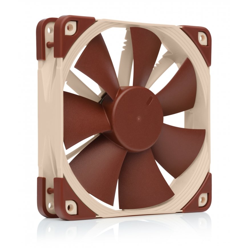 Noctua NF-F12 Datora korpusam Ventilators 12 cm Bēšs, Brūns