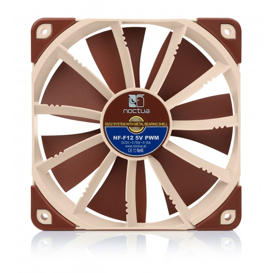 Noctua NF-F12 Computer case Fan 12 cm Beige, Brown – 4