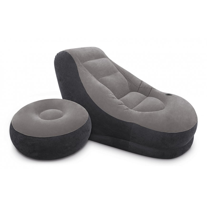 Intex 68564NP pripučiamas gultas Pilka – 2
