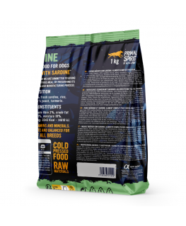PRIMAL SPIRIT Ibeeria sardiin – poolkui toiduga koeratoit – 1 kg