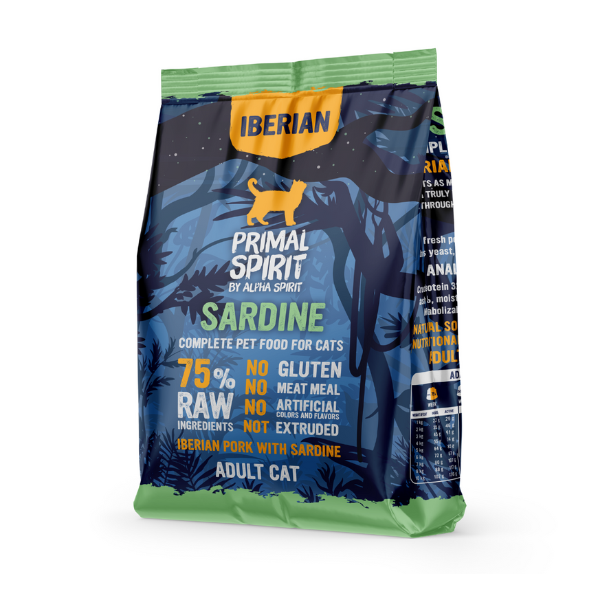 PRIMAL SPIRIT Ibeeria sardiin – poolkui toiduga koeratoit – 1 kg – 2