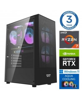 INTOP AQUA Ryzen 7 7700X 64GB DDR5 2TB SSD M.2 NVME RTX5060Ti 16GB WIN11Pro