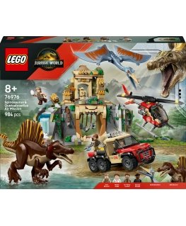 LEGO Jurassic World 76976 Spinosaurus and Quetzalcoatlus Escape by Flying