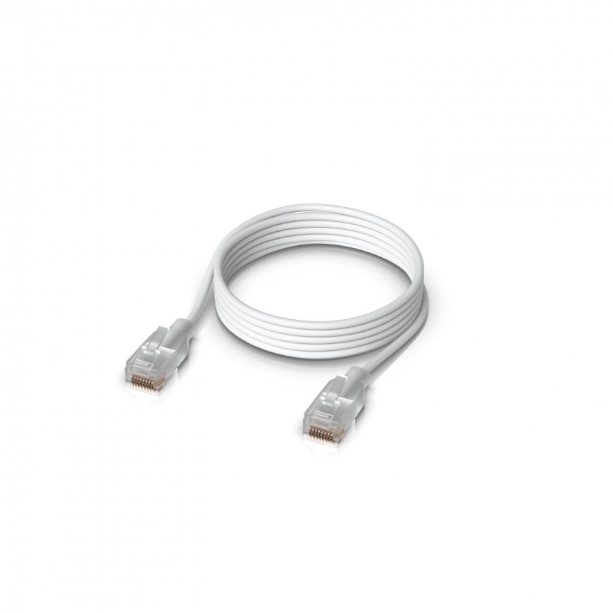 Ubiquiti UACC-Cable-Patch-EL-1M-W tīkla kabelis Caurspīdīgs, Balts Cat6 – 2