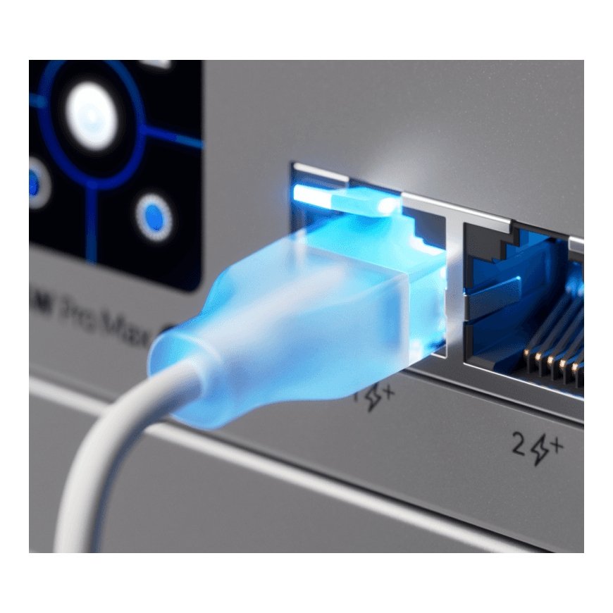 Ubiquiti UACC-Cable-Patch-EL-1M-W tinklo kabelis Permatomas, Balta Cat6 – 3