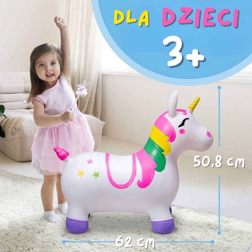 WOOPIE Guminis guminis šokliukas Üksikhobune Valge + Pump – 2