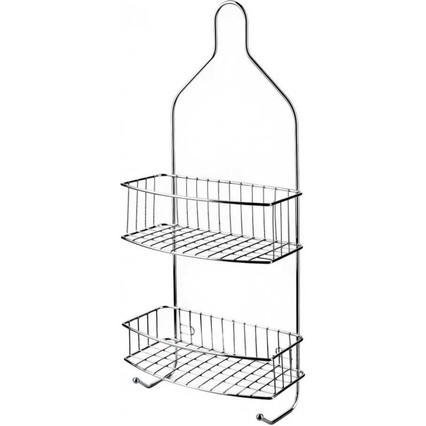 Bathlab CARL Silver Bathroom Shelf 15x11.5x56cm