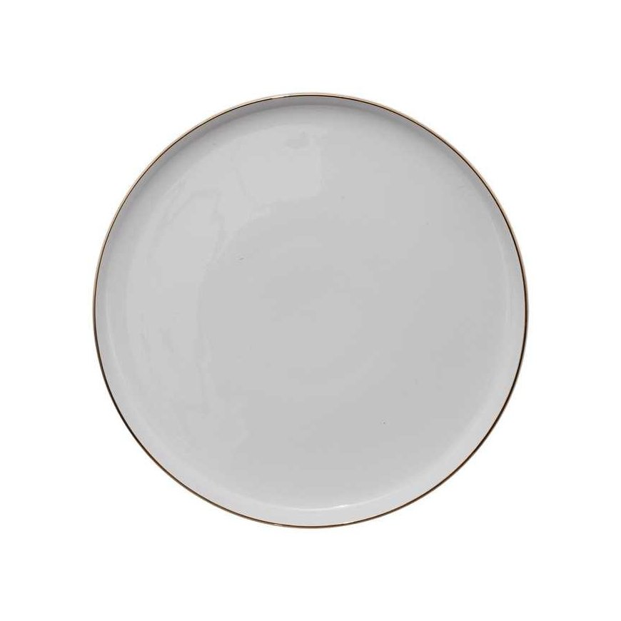 Secret De Gourmet KOSKET Porcelaniset illallistarjottimet SUBLIMA, kultareunat, 6 kpl x Ø 27 cm – 2