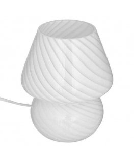Atmospheric Table Mushroom Lamp CARA, glass, Ø 15 cm