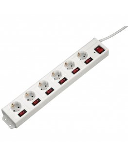 Hama 137239 pikendusjuhe 1,4 m 6 vahelduvvoolu kontakt Hoonesisene Valge