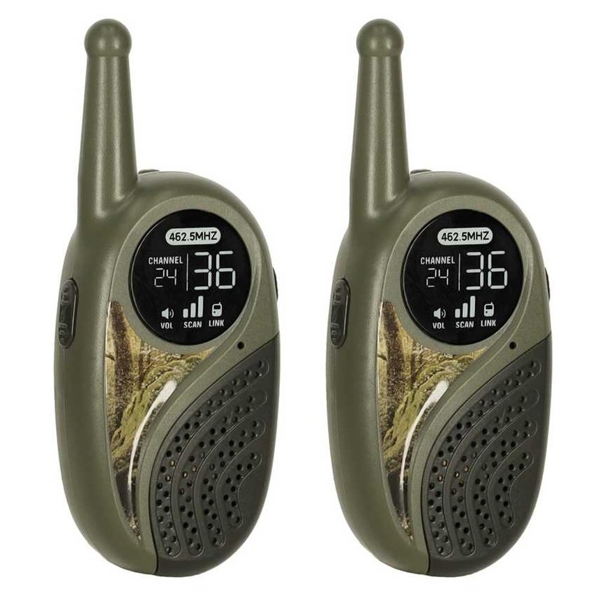 Ikonka Lastele mõeldud "Walkie Talkie" raadio vastuvõtjate komplekt PBX khaki värviga – 4