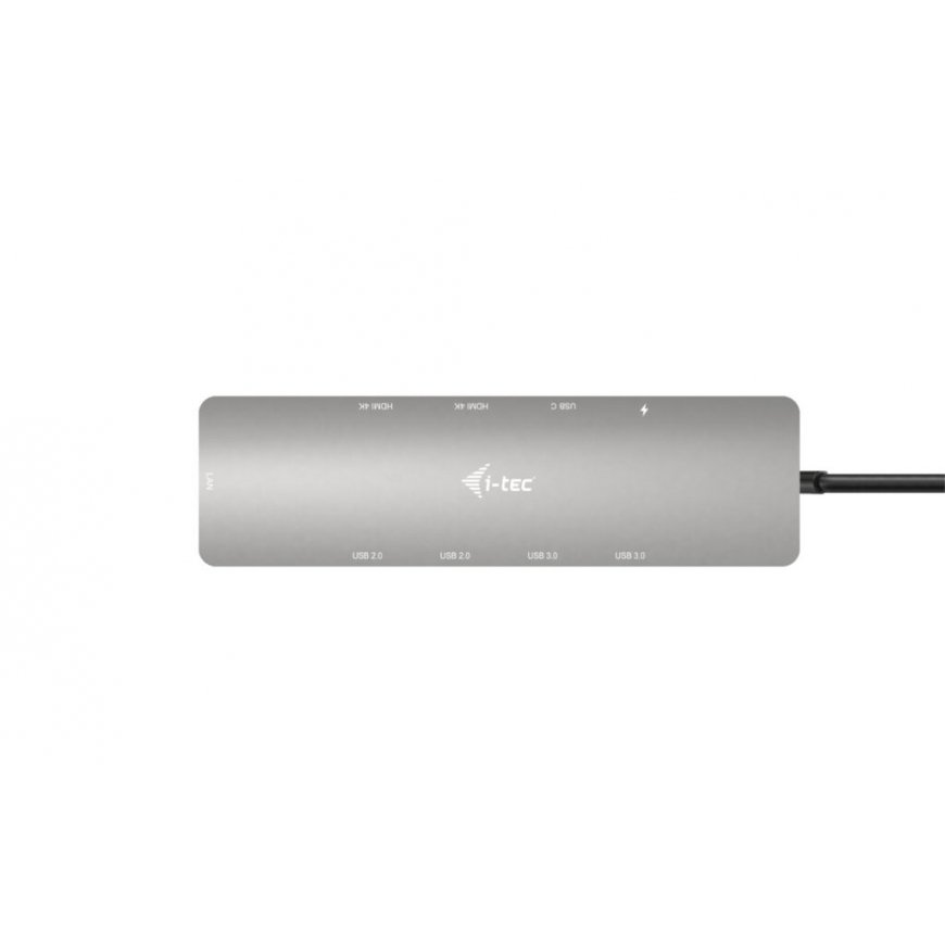 i-tec Metal C31NANOHDM2D100 dokstacija Vadu USB 3.2 Gen 1 (3.1 Gen 1) Type-C Pelēks – 3