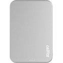 Beline mini portable charger Cellline MagSafe 5000mAh Qi2 15W CL-MBP-02 titanium color magnetic wireless mini portable charger Beline mini portable charger Cellline MagSafe 5000mAh Qi2 15W CL-MBP-02 titanium color magnetic wireless mini portable charger