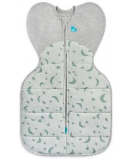 Love To Dream Otulacz Swaddle UP - dydis S - alyvuogių, mėnulis - ETAPAS 1 Extra Warm