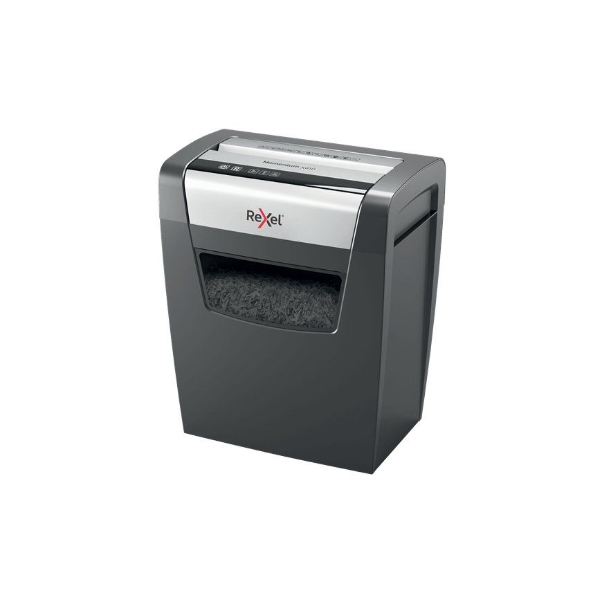 Rexel Momentum X410 paperisilppuri Silpuksi leikkaava musta, Harmaa – 2