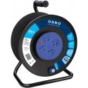 Extension cord reel, 4 sockets 2P+Z, PVC cable H05VV-F 3x1.5mm2, 50m, thermal relay, current path shutters Extension cord reel, 4 sockets 2P+Z, PVC cable H05VV-F 3x1.5mm2, 50m, thermal relay, current path shutters