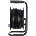 Extension cord reel, 4 sockets 2P+Z, PVC cable H05VV-F 3x1.5mm2, 50m, thermal relay, current path shutters Extension cord reel, 4 sockets 2P+Z, PVC cable H05VV-F 3x1.5mm2, 50m, thermal relay, current path shutters