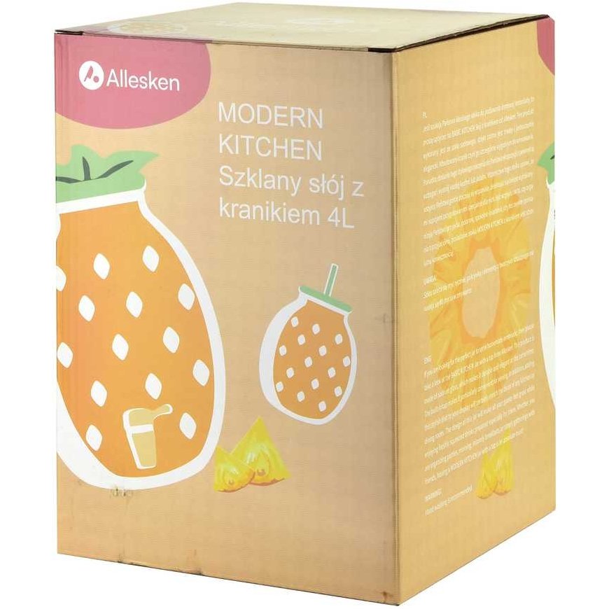 Lumarko Allesken MODERN KITCHEN Stiklinis indas su ananasų skonio 4 l – 3