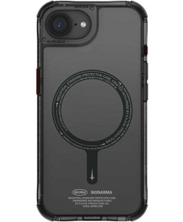 Skinarma Saido MagSafe case for Apple iPhone 16e in black color