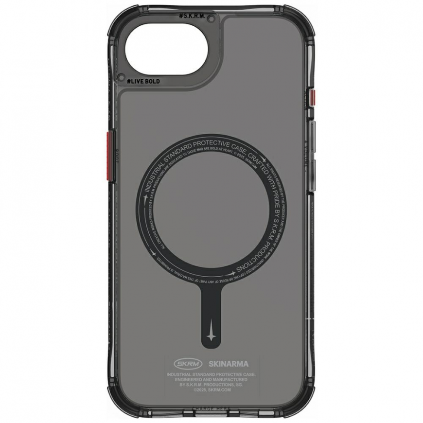 Skinarma Saido MagSafe -kotelo Apple iPhone 16e:lle mustana – 5