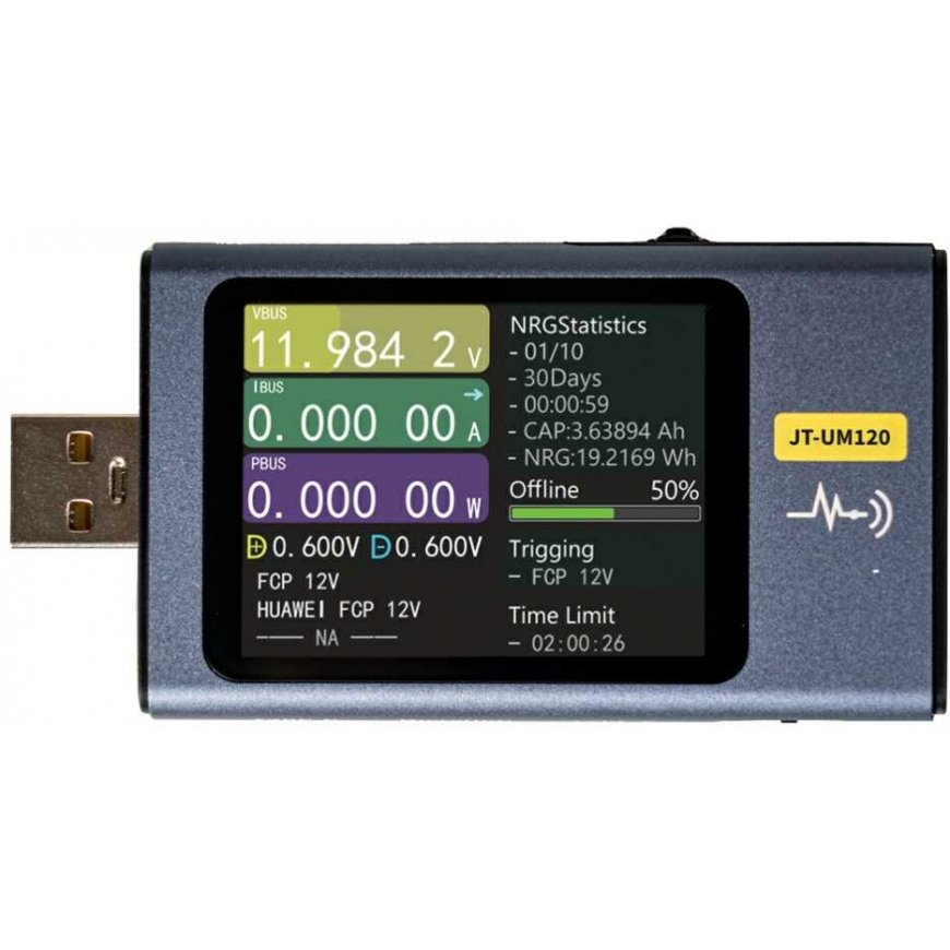USB multimetrs – sprieguma, strāvas un jaudas mērītājs no USB porta – Joy-IT UM120 – 2